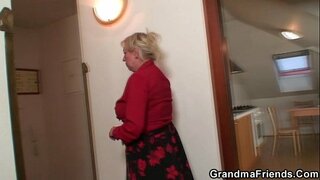 Vella vídua de serveis de dos repairmen